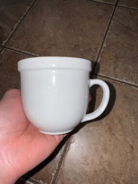 White Ceramic Tea Coffee Mug - Classic Home Dining Cup by CAFEWARE TIENSHAN